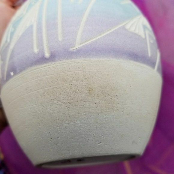 Relisted -Mexican Pottery Vase R. Gonza Pastel - Picture 7 of 8